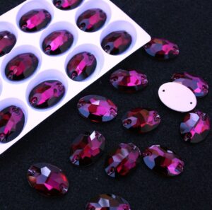 Amethyst színű ovális alakú kristály