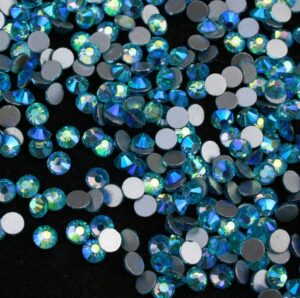 Aquamarine AB színű ragasztható kristálykő