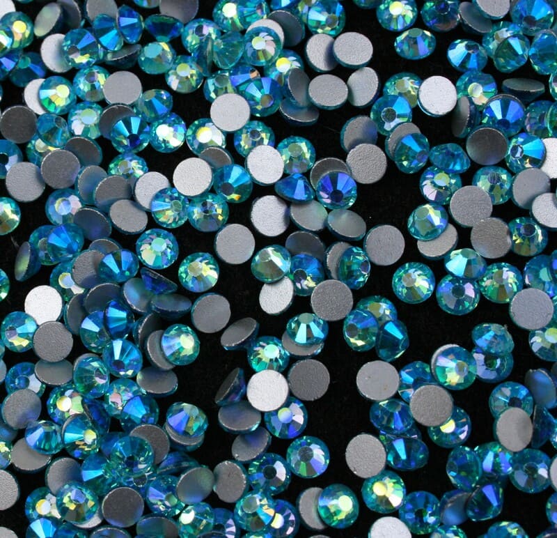 Aquamarine AB színű ragasztható kristálykő