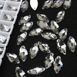 Black Diamond színű zabszem alakú kristály