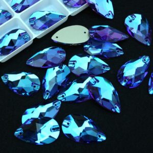 Blue Zircon Dream színű csepp alakú kristály