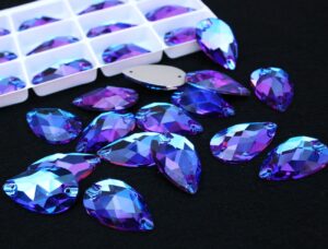 Blue Zircon Dream színű csepp alakú kristály