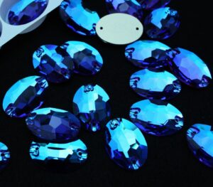 Blue Zircon Dream színű ovális alakú kristály