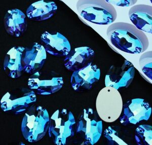 Blue Zircon Dream színű ovális alakú kristály