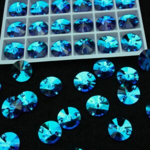 Blue Zircon Dream színű kör alakú kristály