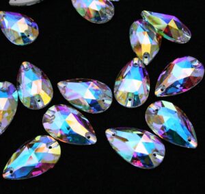 Crystal AB színű csepp alakú kristály