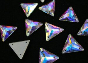 Crystal AB színű háromszög alakú kristály