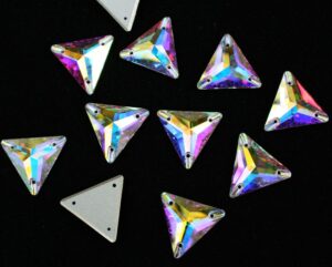 Crystal AB színű háromszög alakú kristály