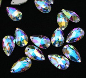 Crystal AB színű csepp alakú kristály