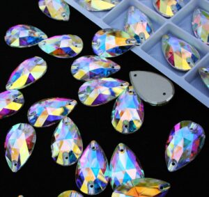 Crystal AB színű csepp alakú kristály