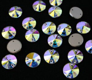 Crystal AB színű kör alakú kristály