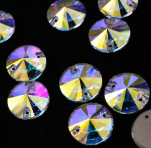 Crystal AB színű kör alakú kristály