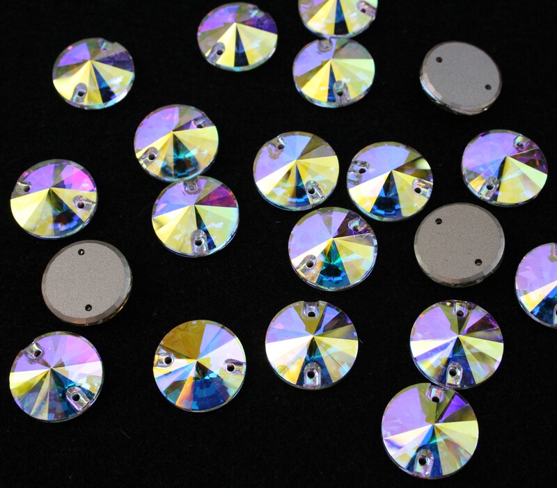 Crystal AB színű kör alakú kristály