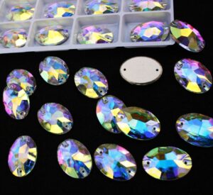 Crystal AB színű ovális alakú kristály