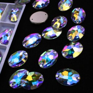 Crystal AB színű ovális alakú kristály