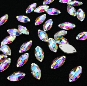 Crystal AB színű zabszem alakú kristály - Kristály Kuckó Crystal AB színű zabszem alakú kristály