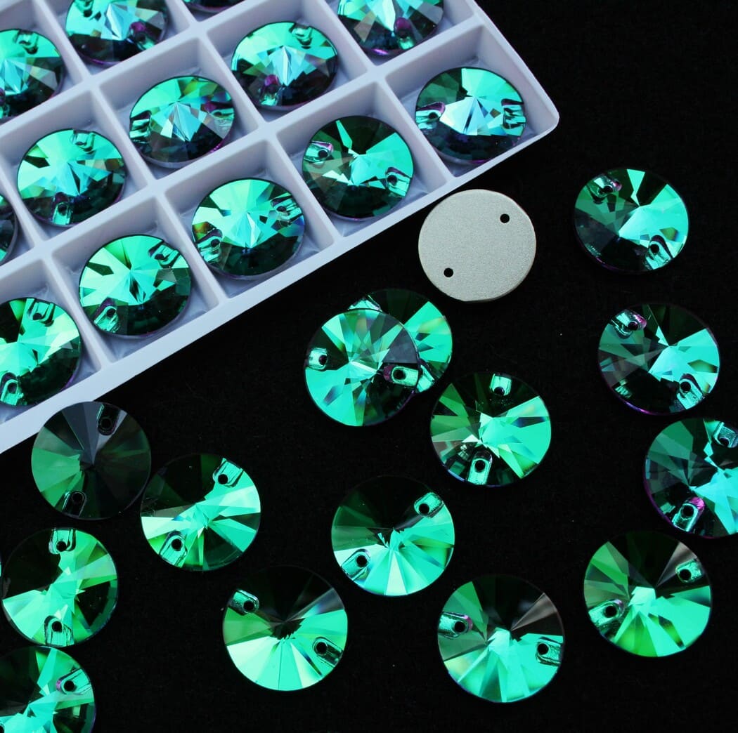 Emerald Dream színű kör alakú kristály