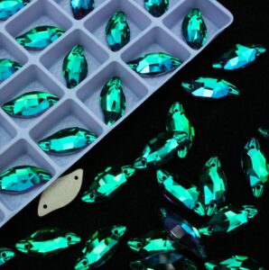 Emerald Dream színű levél alakú kristály