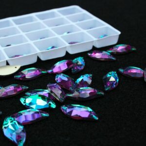 Emerald Dream színű levél alakú kristály