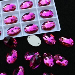 Fuchsia színű ovális alakú kristály