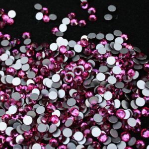 Fuchsia színű ragasztható kristálykő