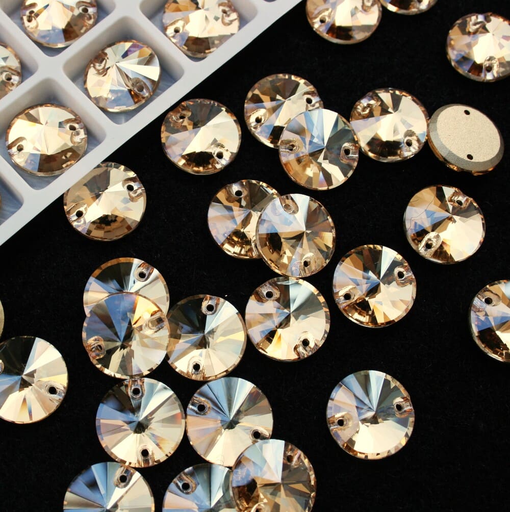 Gold Shadow színű kör alakú kristály - Kristály Kuckó Gold Shadow színű kör alakú kristály