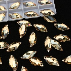 Gold Shadow színű levél alakú kristály