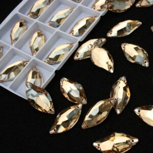 Gold Shadow színű levél alakú kristály