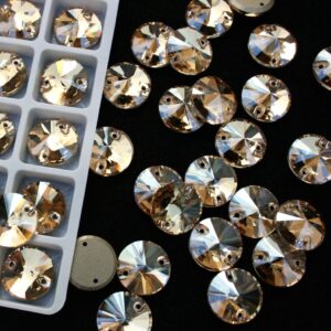 Gold Shadow színű kör alakú kristály