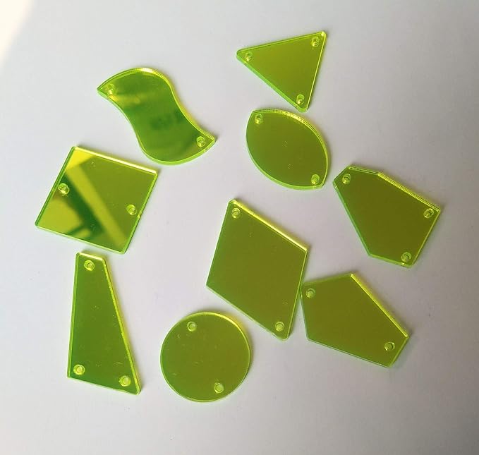 Tükörlap Neon Green színben - mixelt csomag