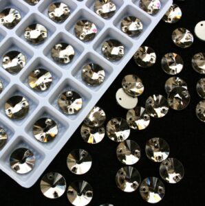 Light Coffee színű kör alakú kristály