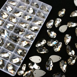 Light Coffee színű csepp alakú kristály