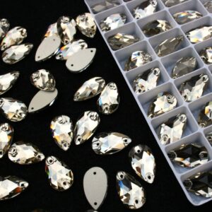 Light Coffee színű csepp alakú kristály