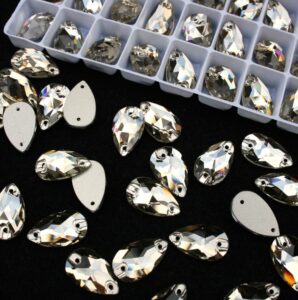 Light Coffee színű csepp alakú kristály