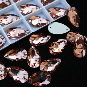 Light Peach színű csepp alakú kristály