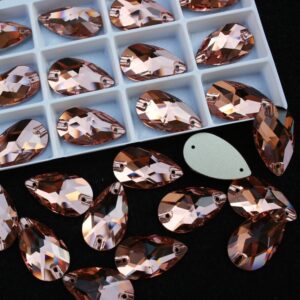 Light Peach színű csepp alakú kristály