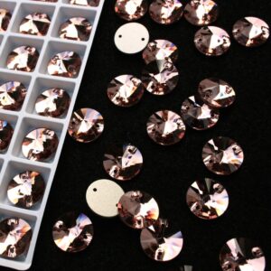 Light Peach színű kör alakú kristály