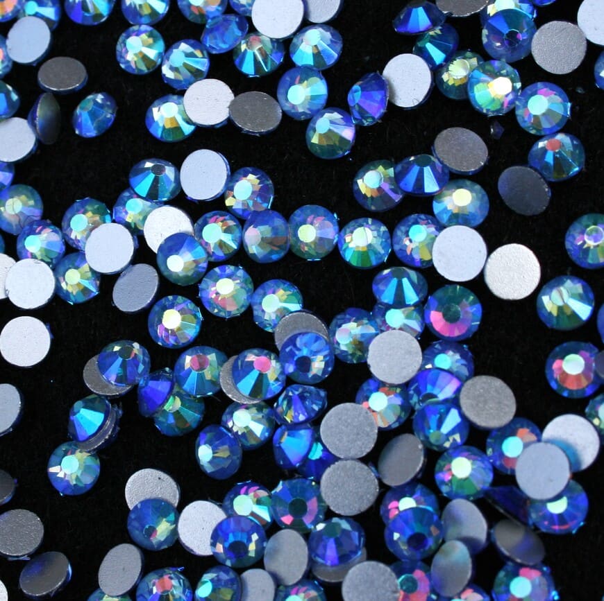 Light Sapphire AB ragasztható kristálykő