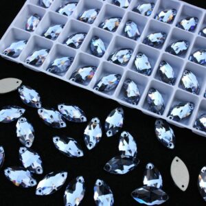 Light Sapphire színű zabszem alakú kristály