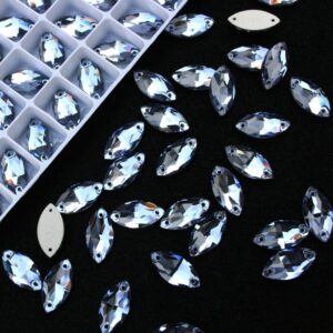 Light Sapphire színű zabszem alakú kristály