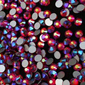 Light Siam AB színű ragasztható kristálykő