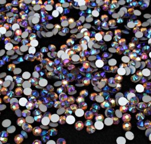 Light Colorado Topaz AB színű ragasztható kristálykő