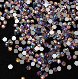 Light Colorado Topaz AB színű ragasztható kristálykő