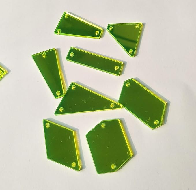 Tükörlap Neon Green színben - mixelt csomag