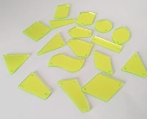 Tükörlap Neon Green színben - mixelt csomag