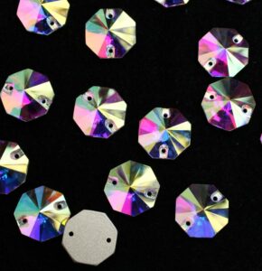 Crystal AB színű nyolcszög alakú kristály