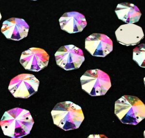 Crystal AB színű nyolcszög alakú kristály