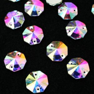 Crystal AB színű nyolcszög alakú kristály