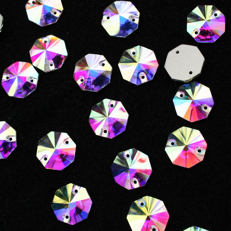 Crystal AB színű nyolcszög alakú kristály