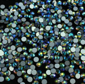 Olive AB színű ragasztható kristálykő